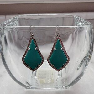 Kendra Scott Teal Drop Earrings
